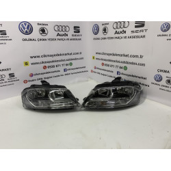 Audi A3 8P Far Sıfır Sağ Sol 2008-2013 Uyumlu Ön Far Seti