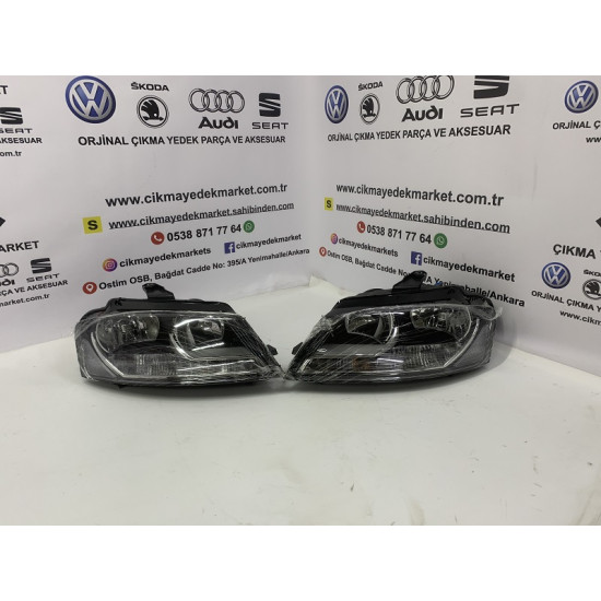 Audi A3 8P Far Sıfır Sağ Sol 2008-2013 Uyumlu Ön Far Seti