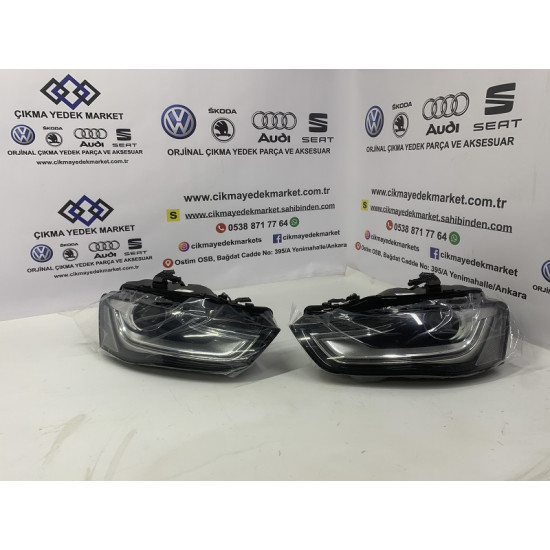 Audi A4 B8.5 Xenon Far Beyinli Sağ Sol 2012-2016 Komple Far Seti