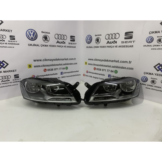 Volkswagen Passat B7 Sıfır Far Sağ Sol 2011-2015 Komple Ön Far Seti