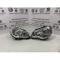 Volkswagen Polo Sıfır Far Sağ Sol 2005-2009 Komple Ön Far Seti